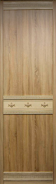 Дверь оттенка «Дуб бардолино серый» с профилем цвета «Дуб бардолино натуральный»