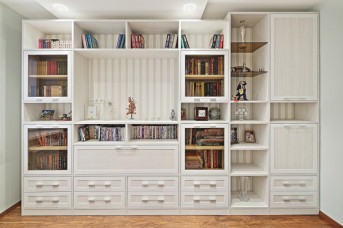 Встроенный книжный шкаф